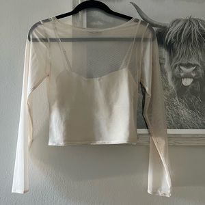 Abercrombie mesh top